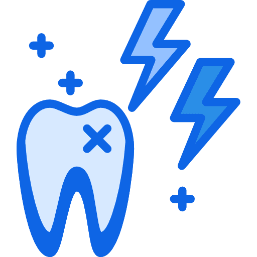 Tooth healthcare and medical odontology pain icon