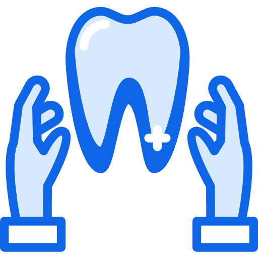 Tooth healthcare and medical premolar dental icon