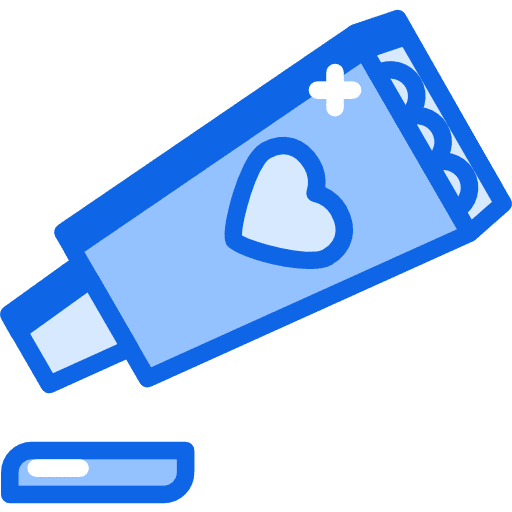 Toothpaste healthcare and medical toothpaste hygienic icon