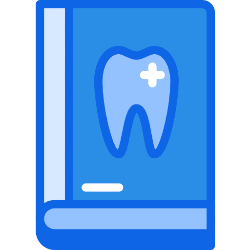 Book dental premolar odontology icon