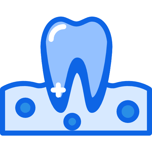 Gum premolar gum odontology icon