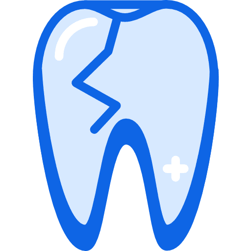Broken tooth healthcare and medical tooth broken tooth icon