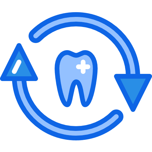 Tooth healthcare and medical dentist medical icon
