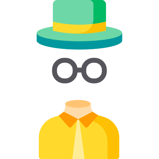 Invisible man avatar halloween spooky icon