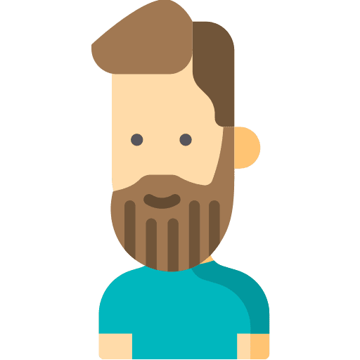 Beard man beard boy icon