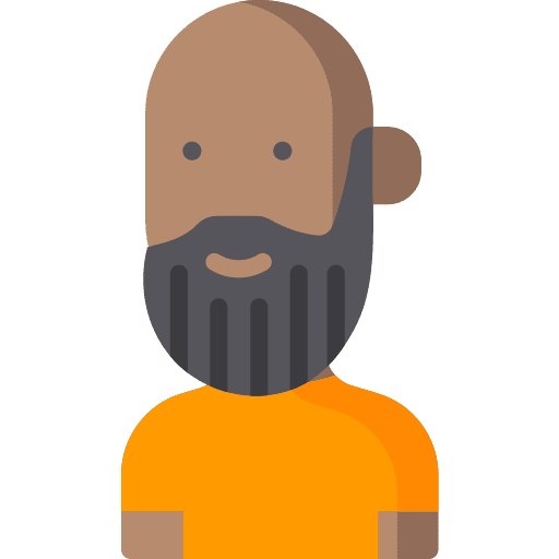 Beard user hipster beard icon