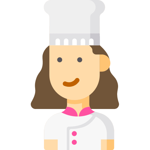 Chef professions and jobs profession pastry chef icon