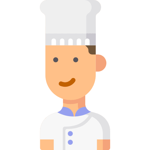 Chef social profile professions and jobs icon