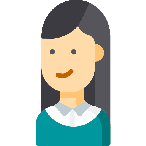 Girl young profile user icon