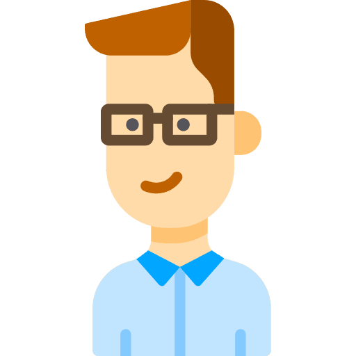 Nerd profile man social icon