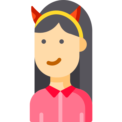 Girl girl user party icon