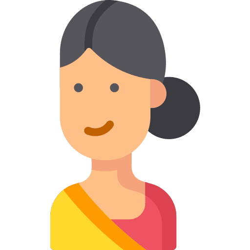 Indian woman user avatar icon