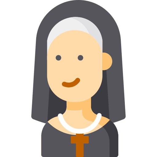 Nun occupation user profession icon