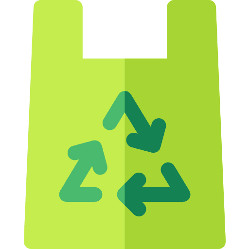 Plastic bag recycled bag ecology and environment commerce and shopping icon