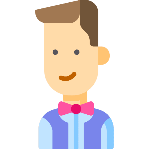 Waiter occupation user job icon