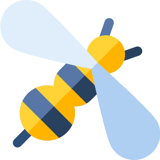 Bee nature bee fly icon