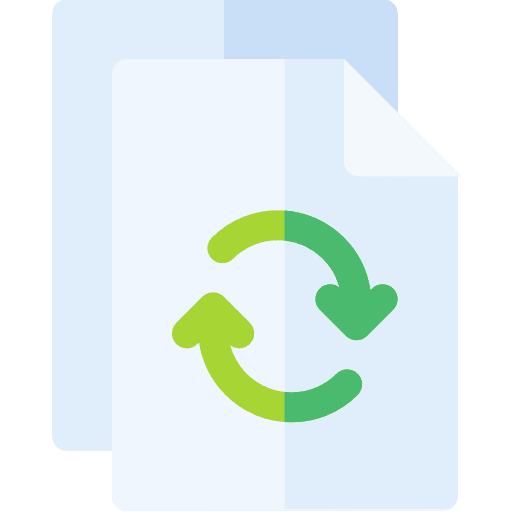 Recycled paper signs recycling recycled paper icon