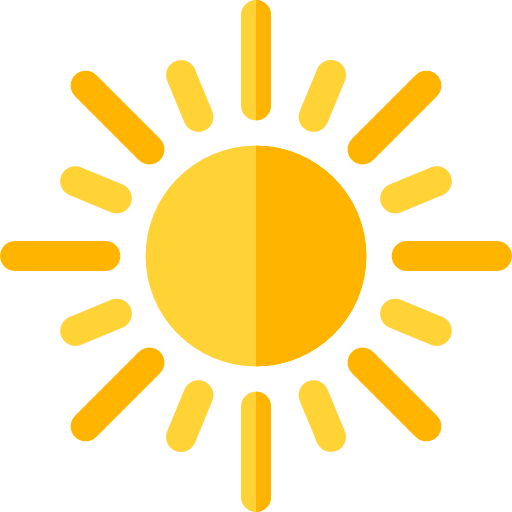 Sun star brightness illumination icon