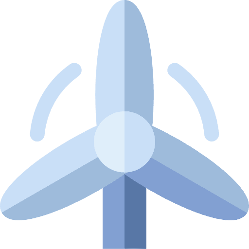Wind energy wind turbine ecology sustainability icon