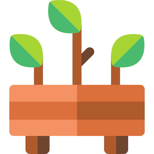 Garden garden sprout growing seed icon