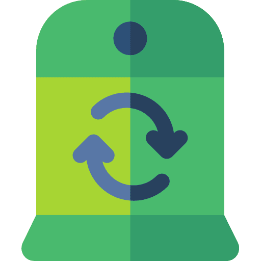 Glass container recycling glass bin recycling bin icon