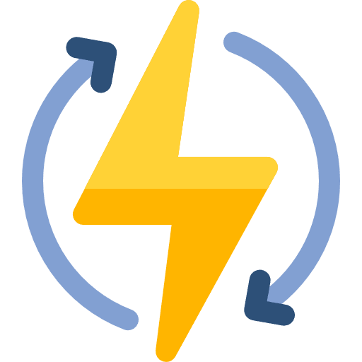 Renewable energy electronics renewable energy power icon