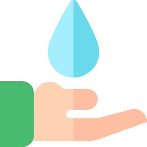 Save water weather hands and gestures drop icon