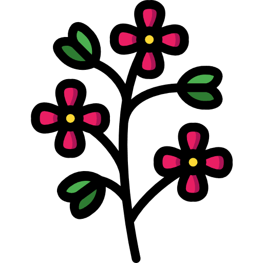 Mustard grain plant branch icon