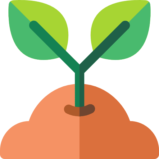 Sprout sprout growing seed gardening icon