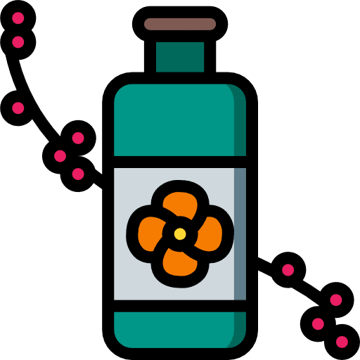 Flower nature liquid flask icon