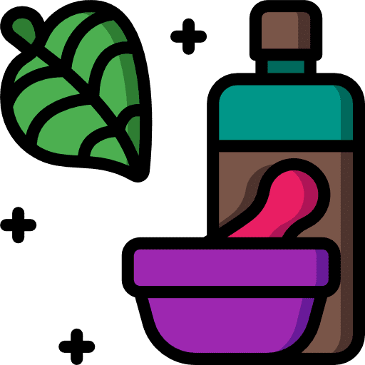 Grind healthcare and medical plant mortar icon
