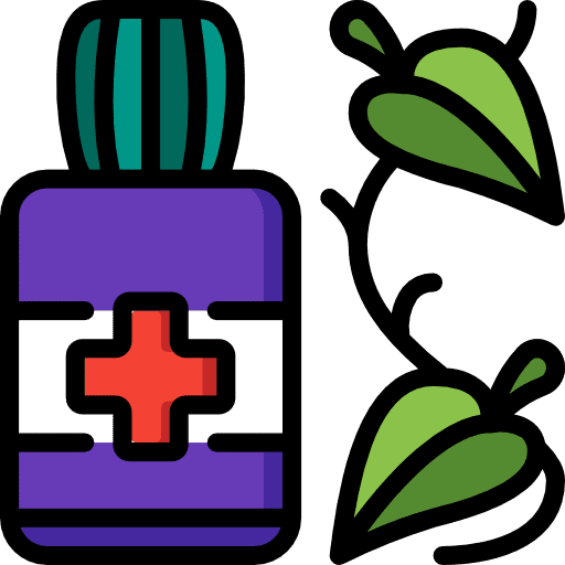 Herbal medicine treatment healthcare and medical icon