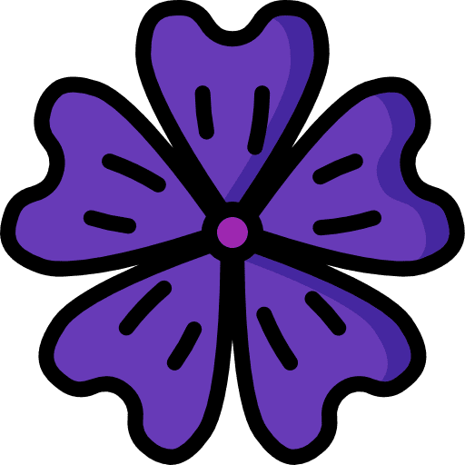 Mallow plant blossom nature icon