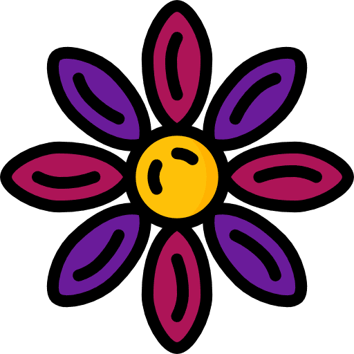 Asteraceae botanical plant floral icon