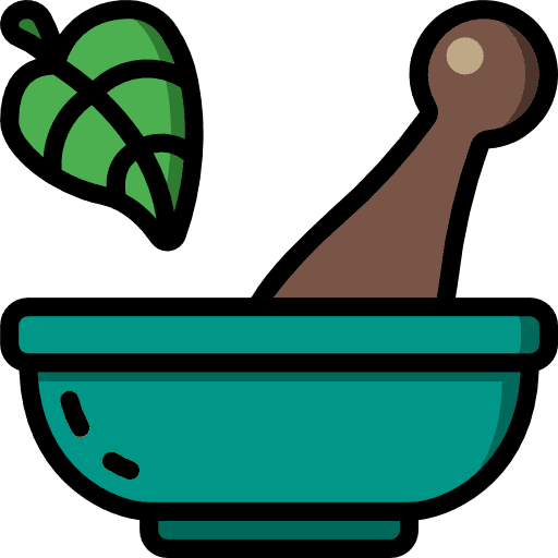 Grinding medical mortar healthcare and medical icon