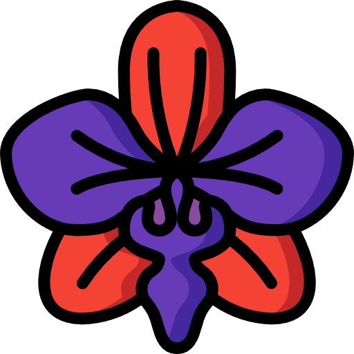 Orchidaceae farming and gardening botanical orchidaceae icon