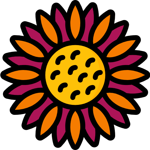 Sunflower floral plant sunflower icon