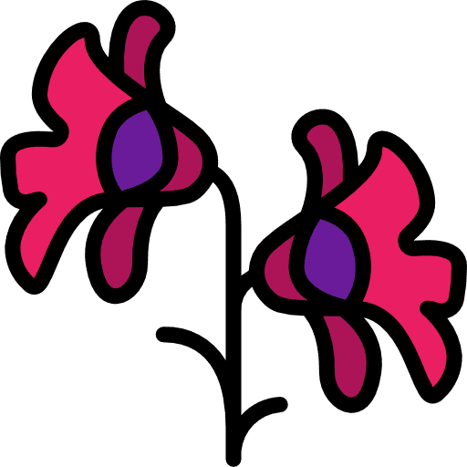 Dogbane flower petals floral icon