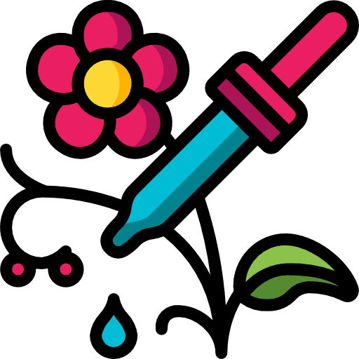 Herbal drop wellness healthcare and medical icon