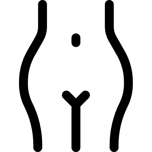 Body healthcare and medical human body femenine icon