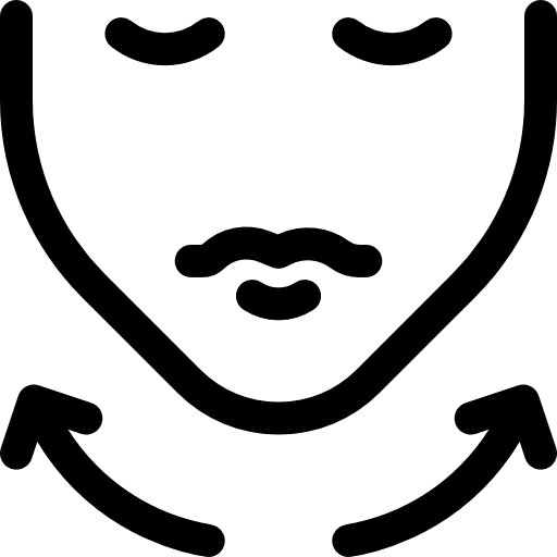 Plastic surgery face arrows plastic surgery icon