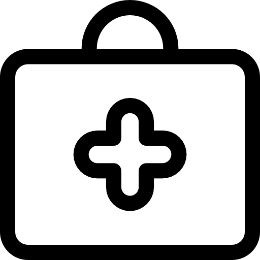 First aid kit medicine healthcare and medical first aid icon