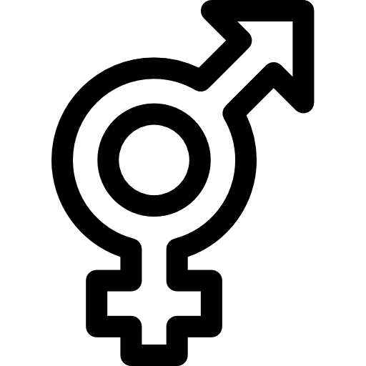 Genders woman man male icon