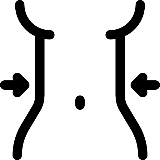 Liposuction healthcare and medical reduction fat icon