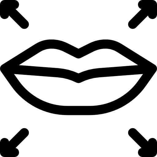 Lips lips cosmetic esthetician icon