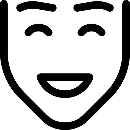 Smile teeth face happy icon