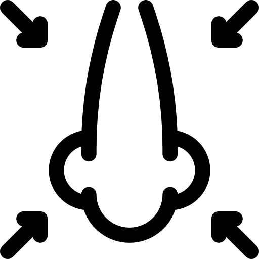 Nose nose plastic surgery healthcare and medical icon