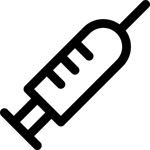 Syringe medical medicine drugs icon
