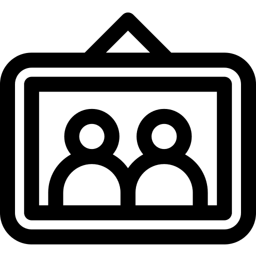 Picture picture frame photo furniture and household icon