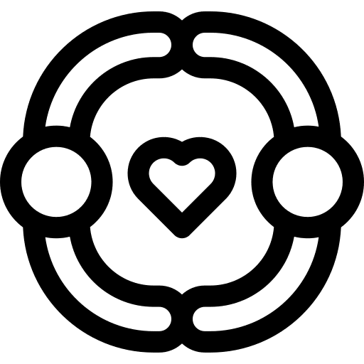 Trust friends trust greeting icon